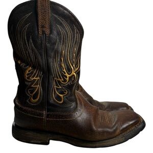 Brown Leather Cowboy Boots